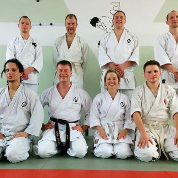 Gruppenfoto der Teilnehmer des Karate Neujahrstrainings 2015