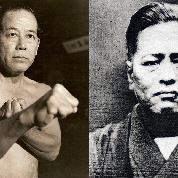 Shoshin Nagamine und Chojun Miyagi, die Begründer von Shorin und Goju Ryu Karate.